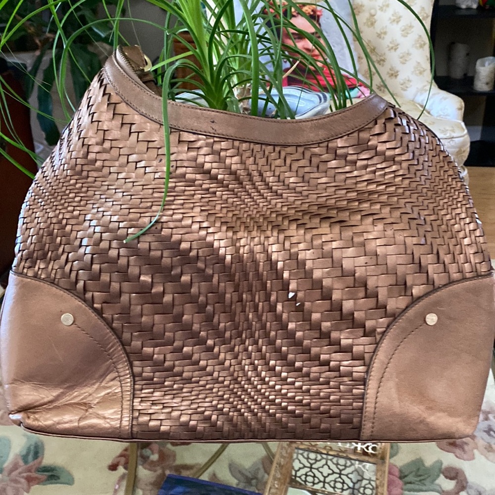 Cole Haan copper color shoulder bag.
